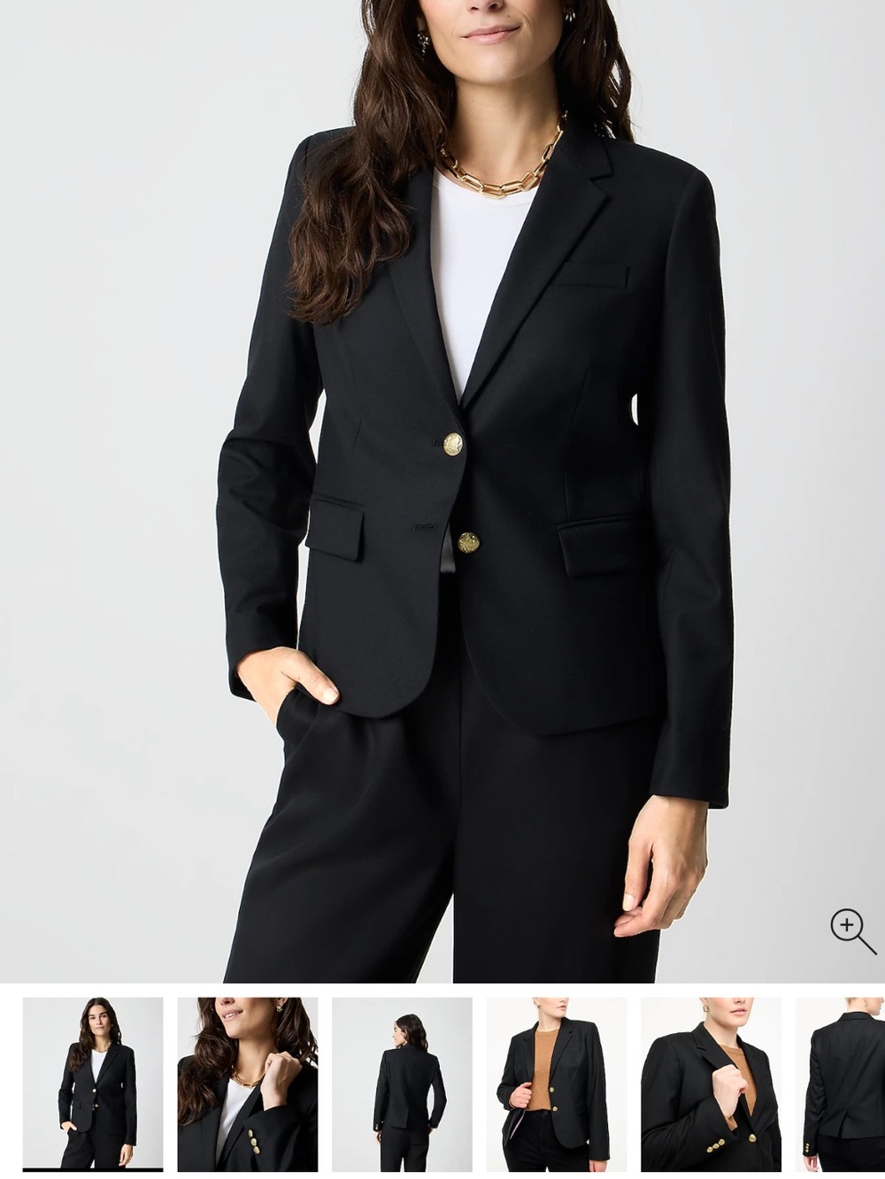 Jcrew factory Classic Black original schoolboy Tailored Women's Blazer